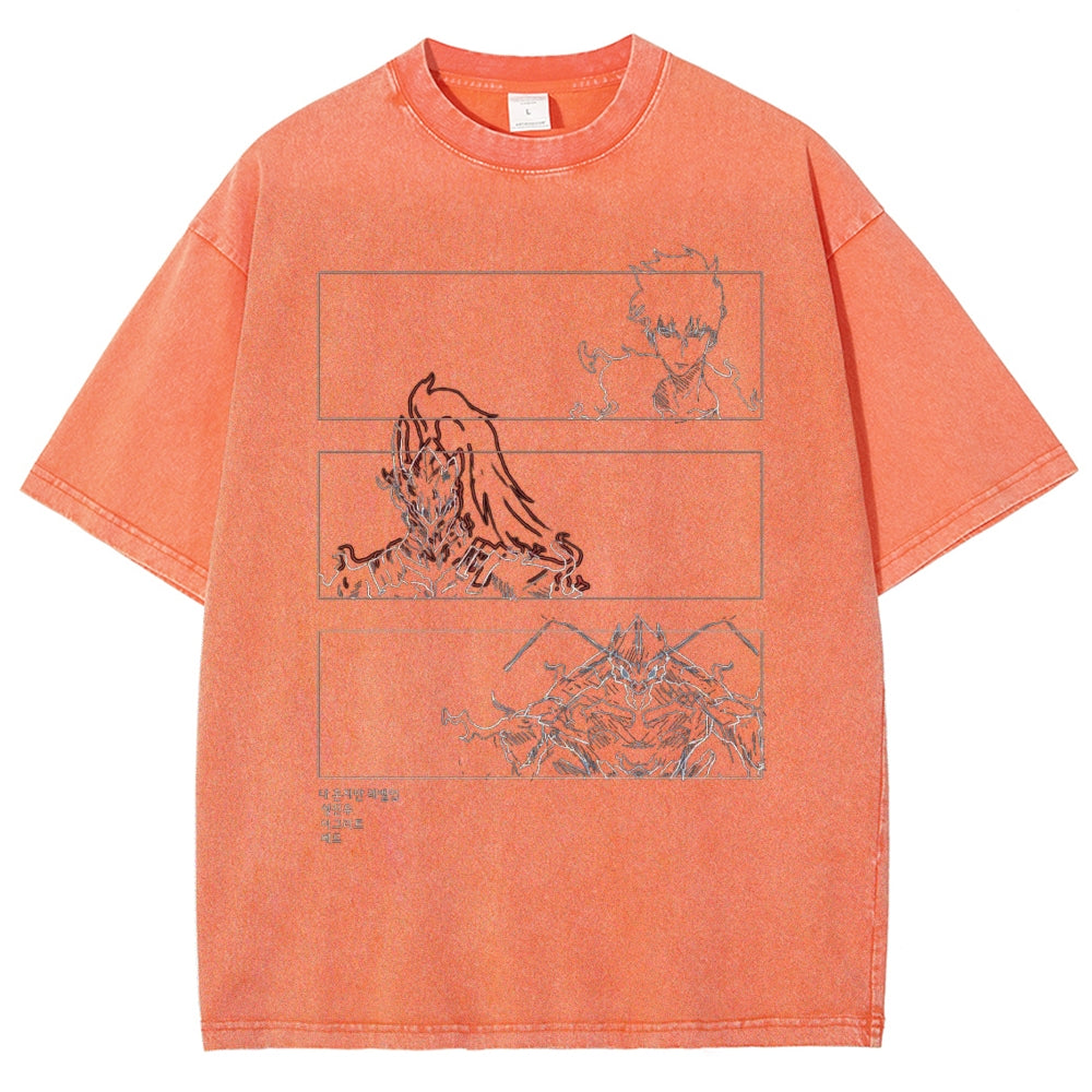solo leveling Washed T-shirt 2606001099