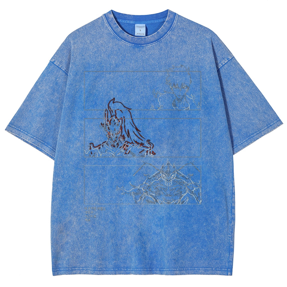 solo leveling Washed T-shirt 2606001099