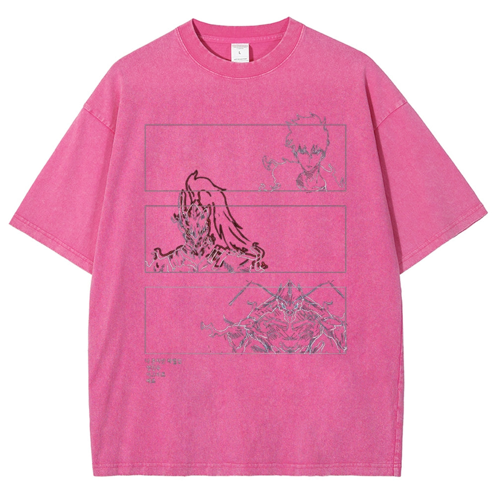 solo leveling Washed T-shirt 2606001099