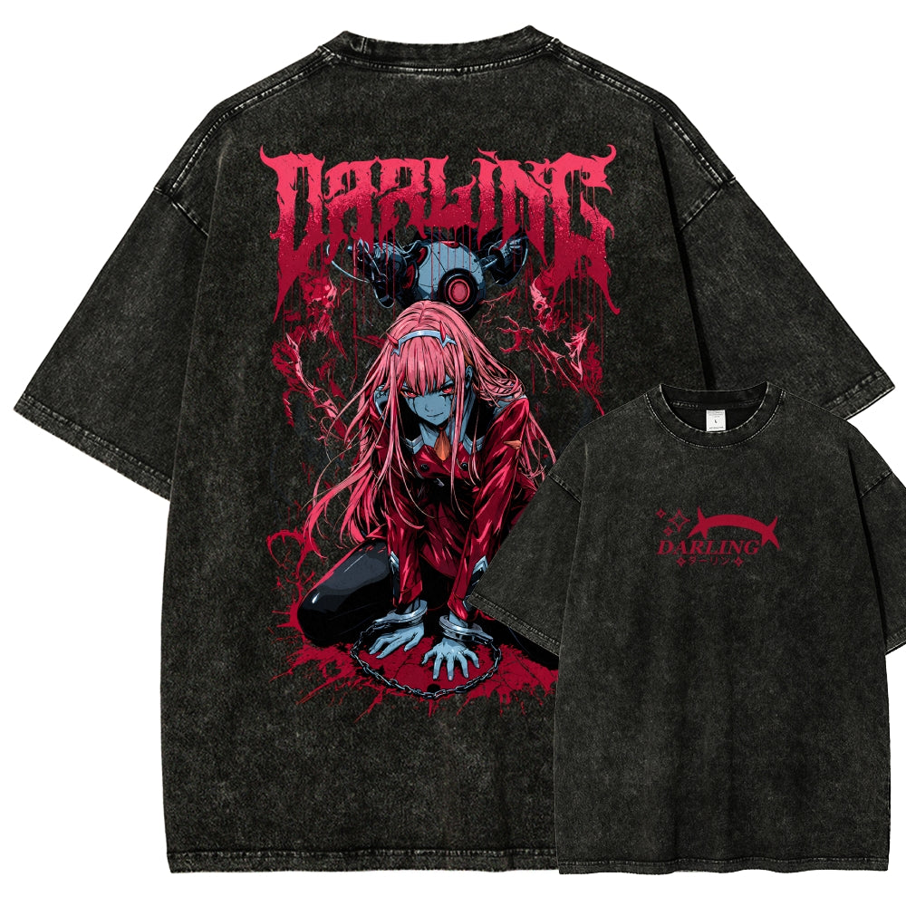 Darling in the Franxx Washed T-shirt 2606004051