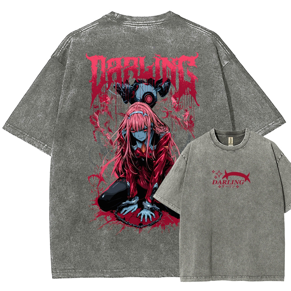 Darling in the Franxx Washed T-shirt 2606004051