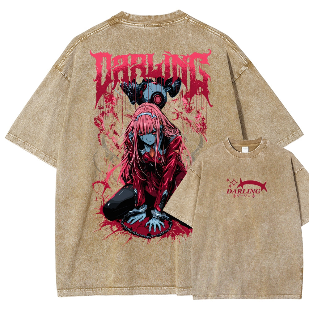 Darling in the Franxx Washed T-shirt 2606004051