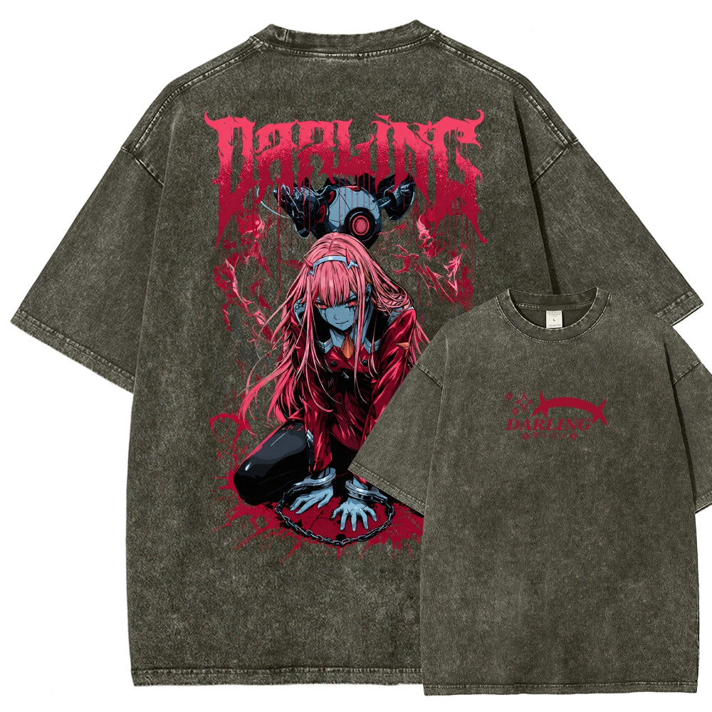 Darling in the Franxx Washed T-shirt 2606004051