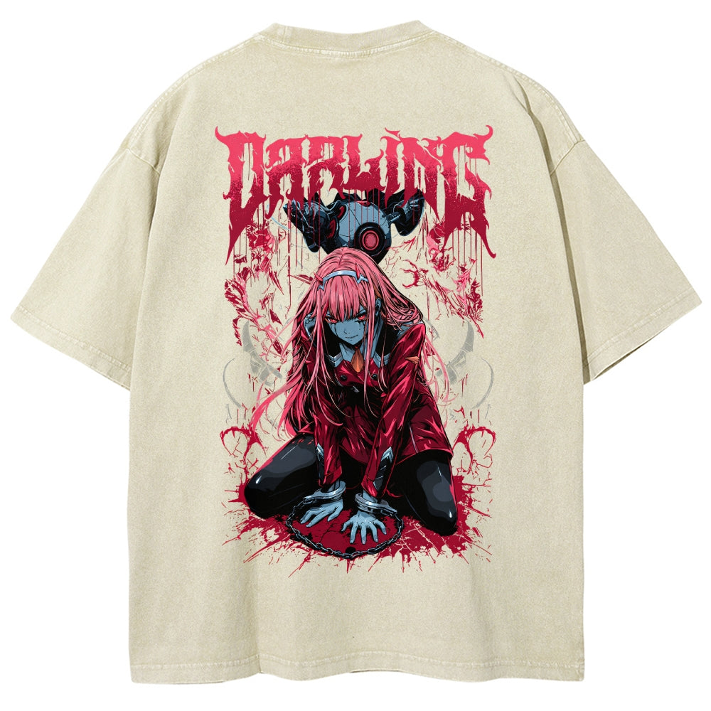 Darling in the Franxx Washed T-shirt 2606004051