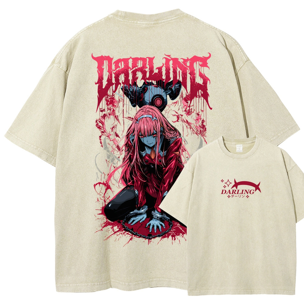 Darling in the Franxx Washed T-shirt 2606004051