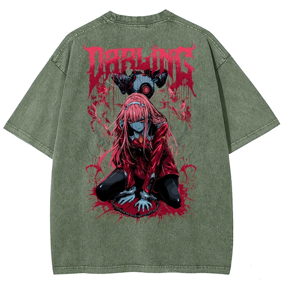 Darling in the Franxx Washed T-shirt 2606004051