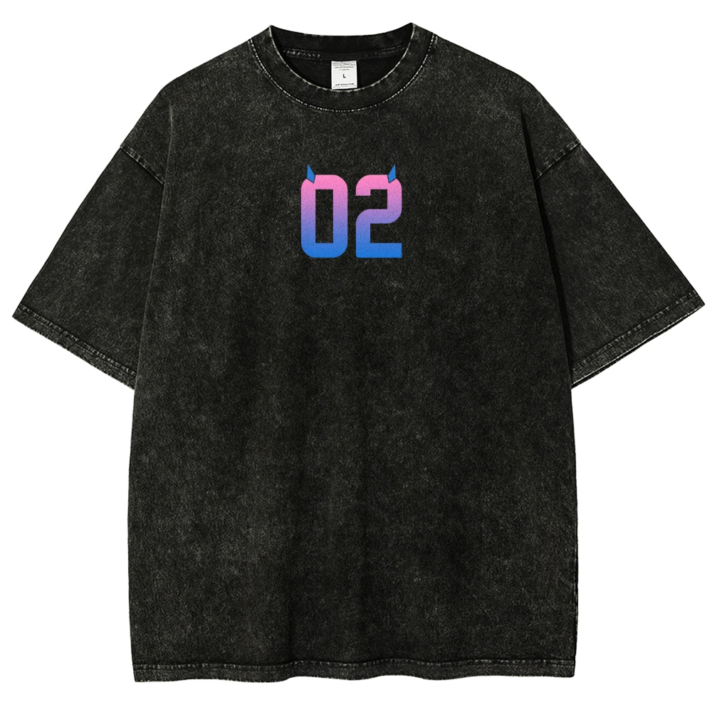 Darling in the franxx Unisex Fit Washed T-Shirt 2606005161