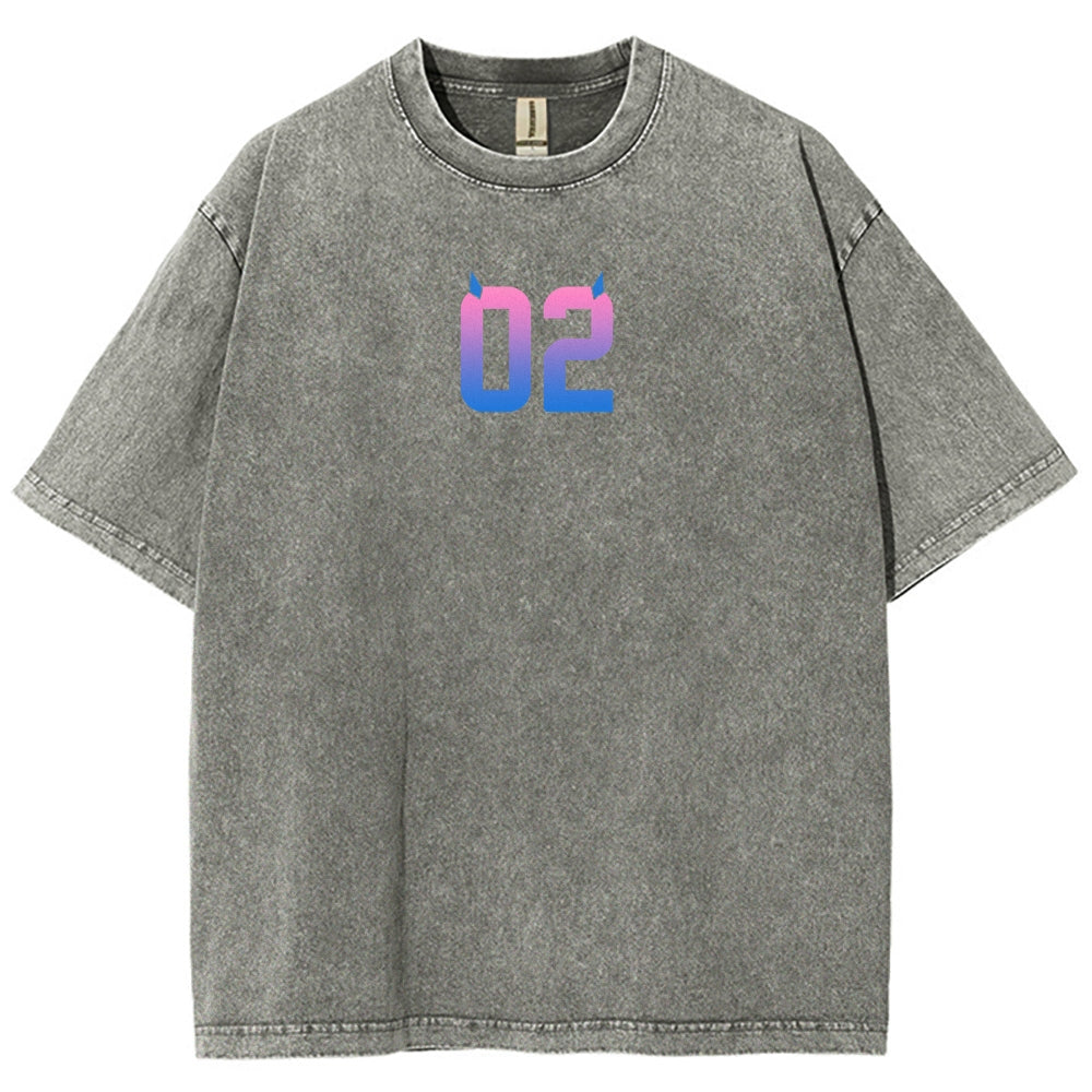Darling in the franxx Unisex Fit Washed T-Shirt 2606005161