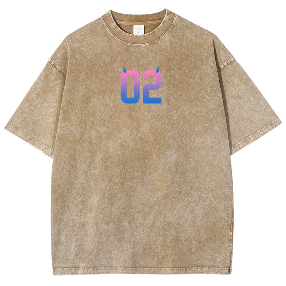 Darling in the franxx Unisex Fit Washed T-Shirt 2606005161