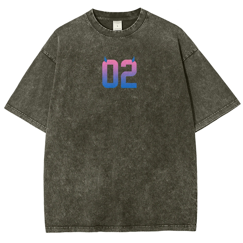 Darling in the franxx Unisex Fit Washed T-Shirt 2606005161