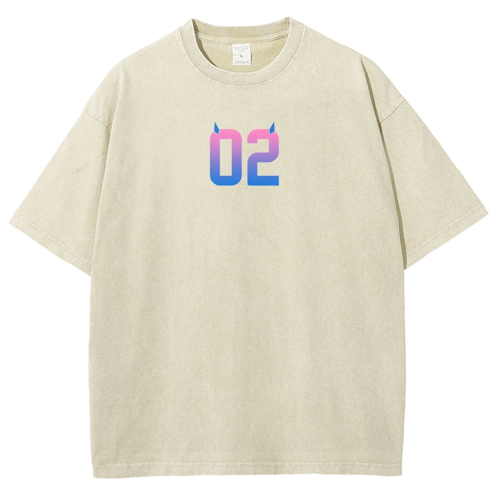 Darling in the franxx Unisex Fit Washed T-Shirt 2606005161
