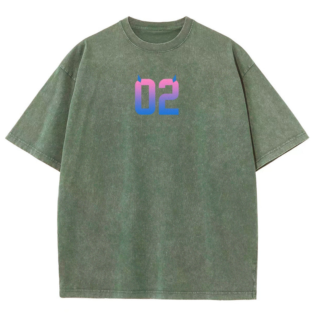 Darling in the franxx Unisex Fit Washed T-Shirt 2606005161