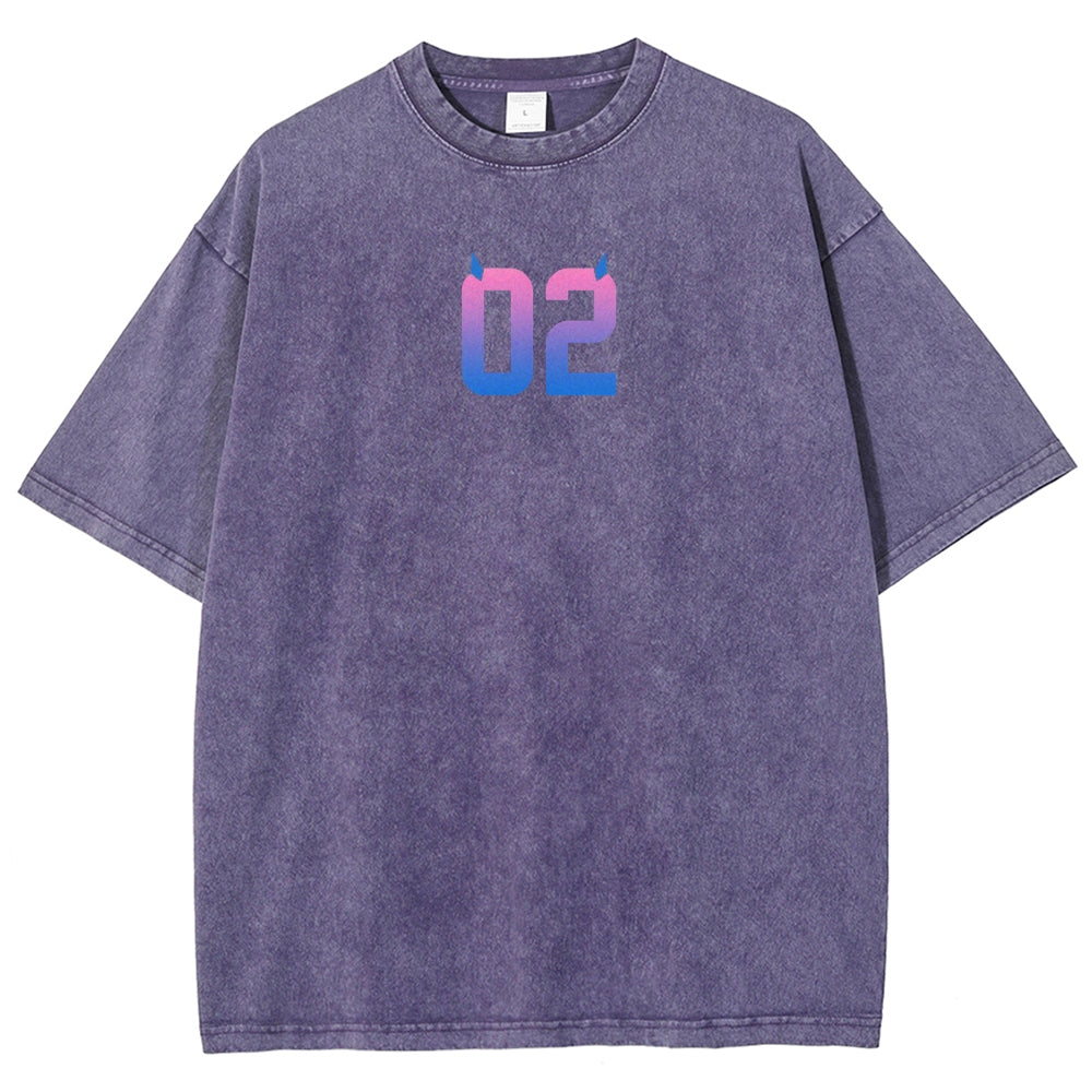 Darling in the franxx Unisex Fit Washed T-Shirt 2606005161