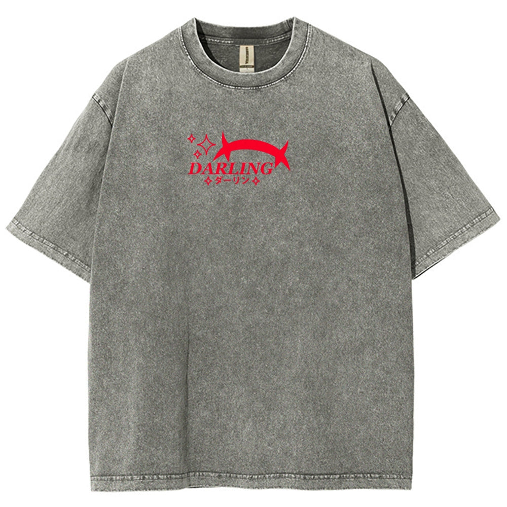 Darling in the franxx Unisex Fit Washed T-Shirt 2606005163