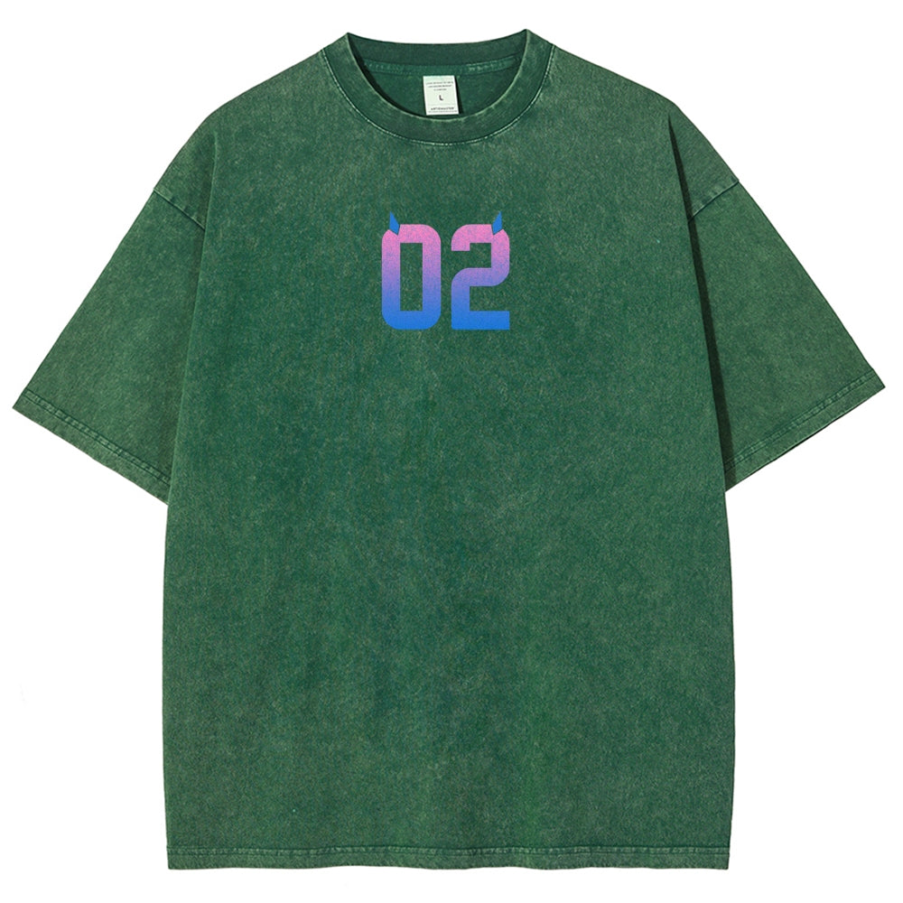 Darling in the franxx Unisex Fit Washed T-Shirt 2606005161