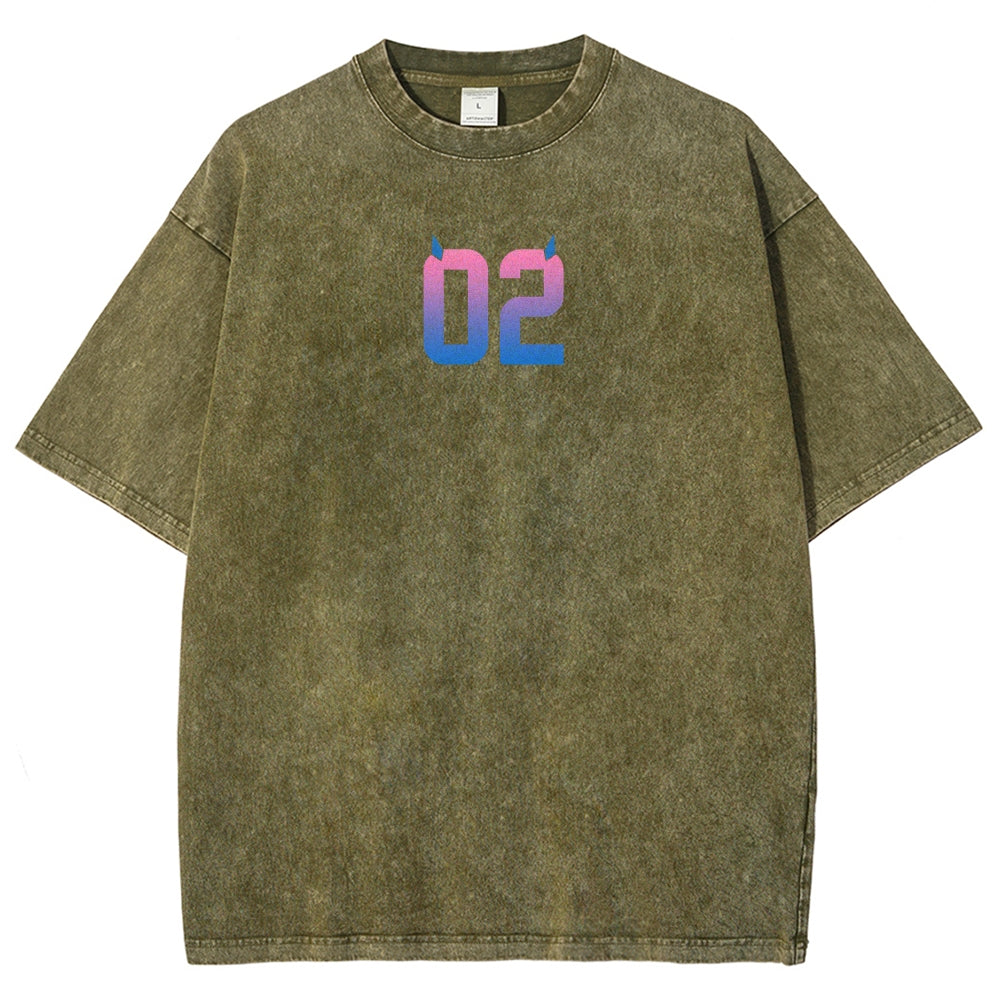 Darling in the franxx Unisex Fit Washed T-Shirt 2606005161