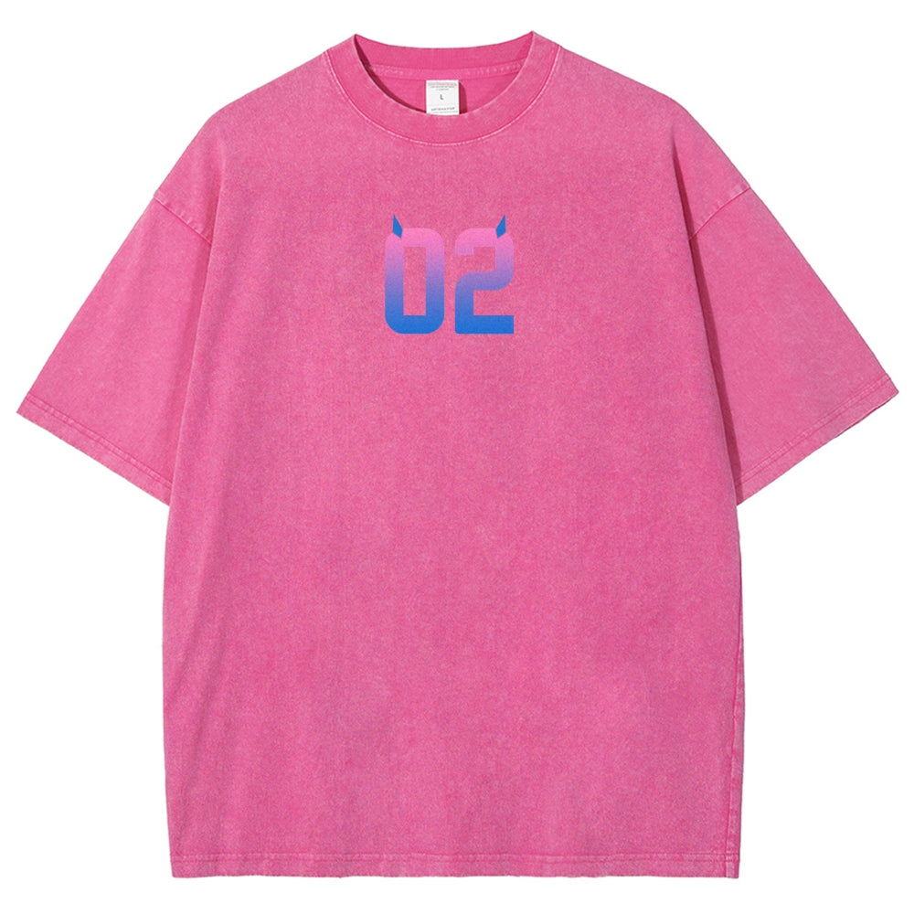 Darling in the franxx Unisex Fit Washed T-Shirt 2606005161