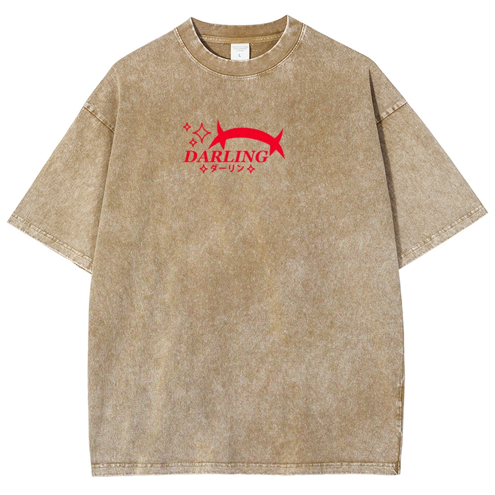 Darling in the franxx Unisex Fit Washed T-Shirt 2606005163