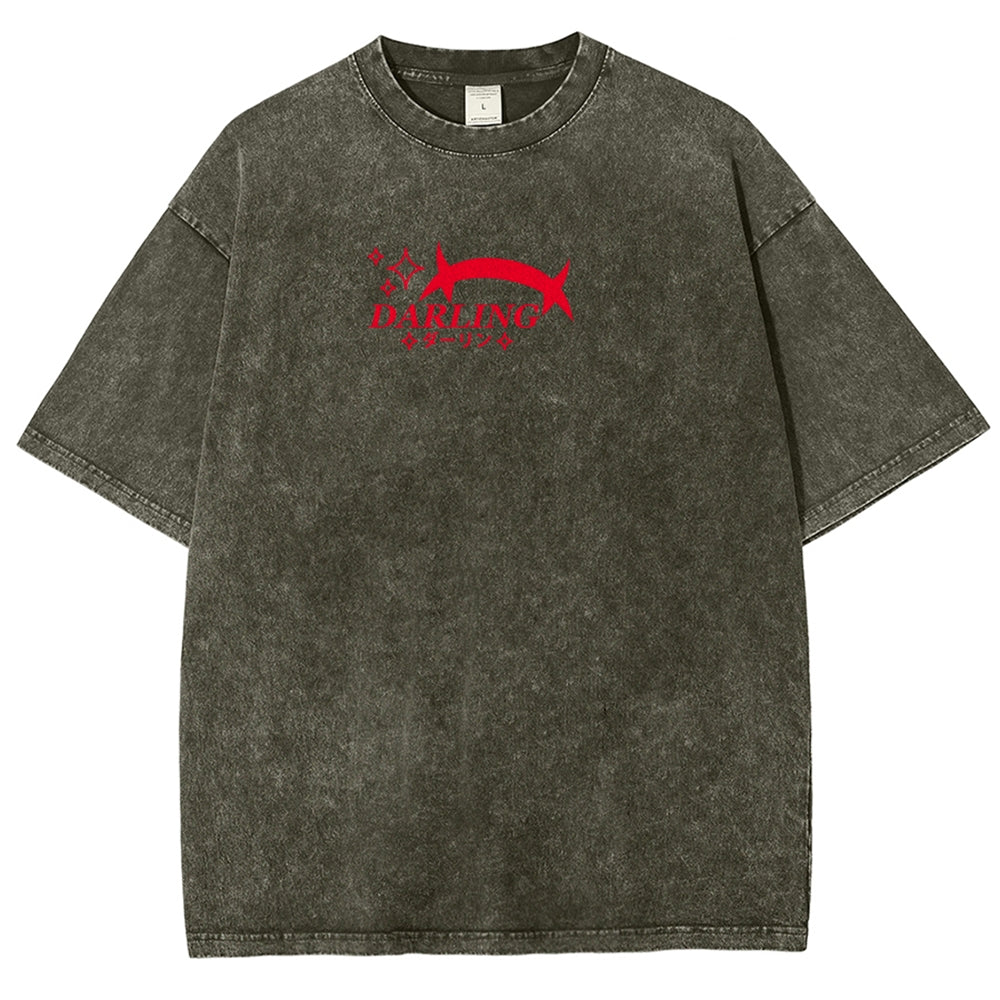 Darling in the franxx Unisex Fit Washed T-Shirt 2606005163