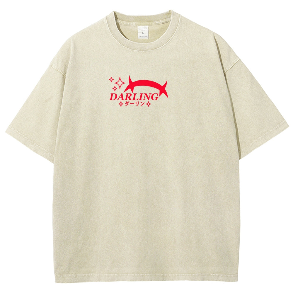 Darling in the franxx Unisex Fit Washed T-Shirt 2606005163