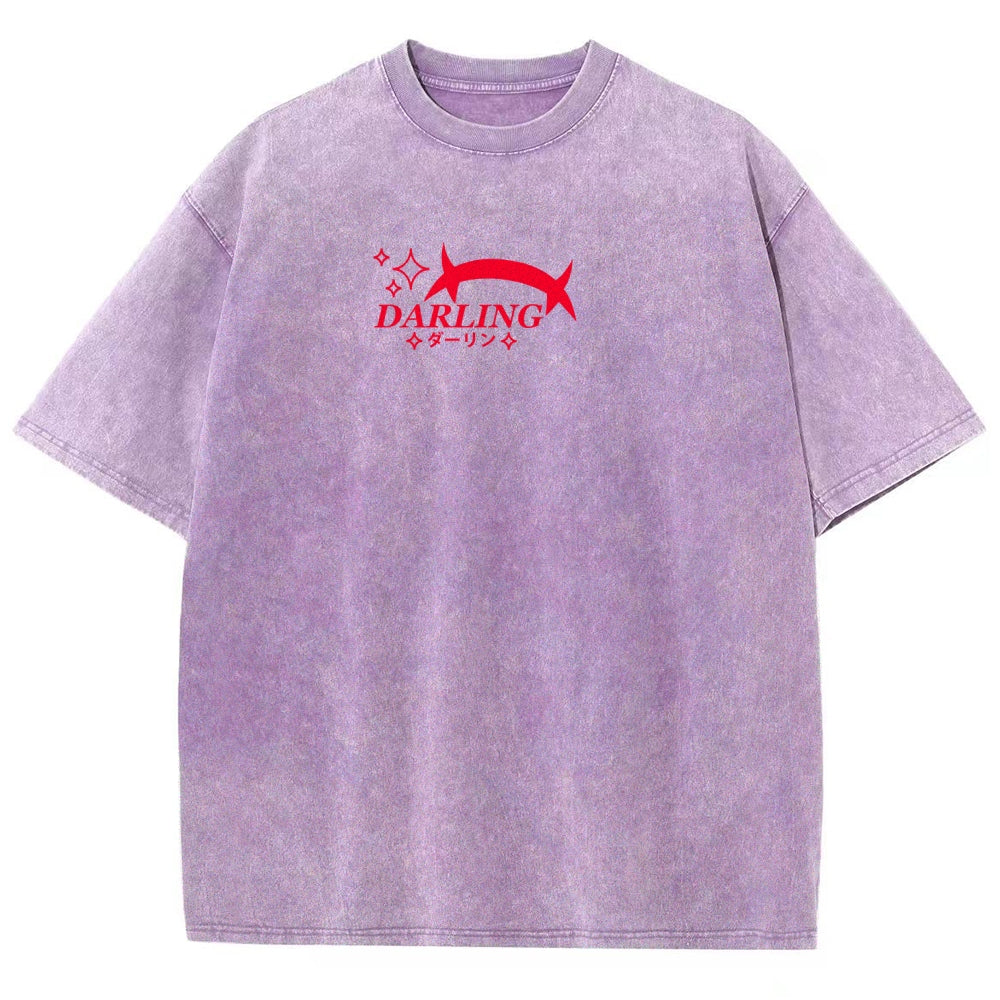 Darling in the franxx Unisex Fit Washed T-Shirt 2606005163