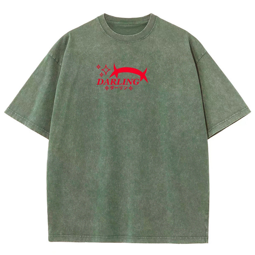 Darling in the franxx Unisex Fit Washed T-Shirt 2606005163