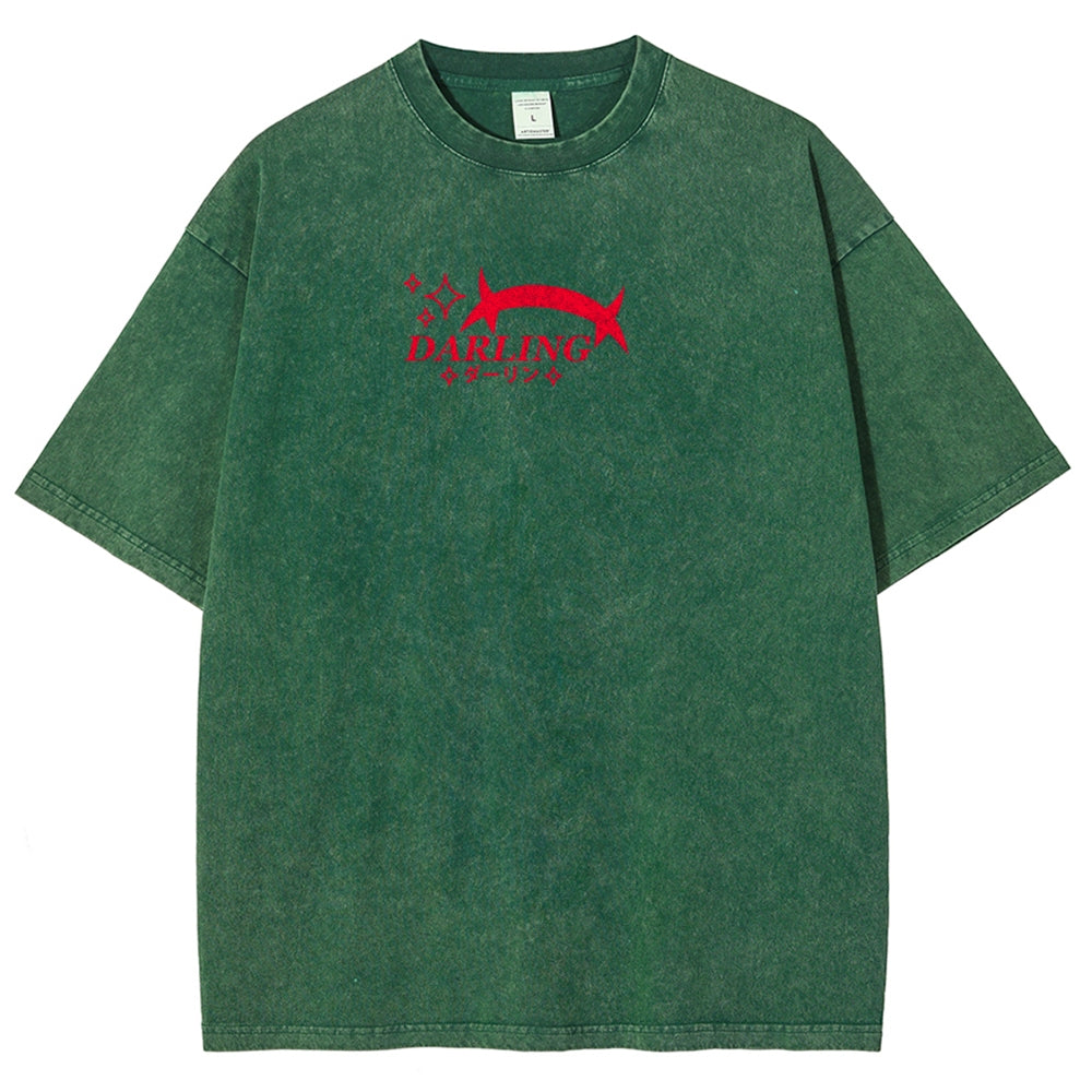Darling in the franxx Unisex Fit Washed T-Shirt 2606005163