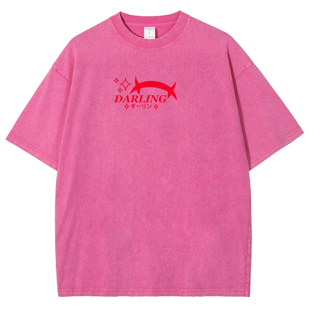 Darling in the franxx Unisex Fit Washed T-Shirt 2606005163