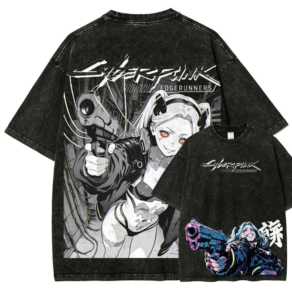 Cyberpunk Unisex Fit Washed T-Shirt 2606005977