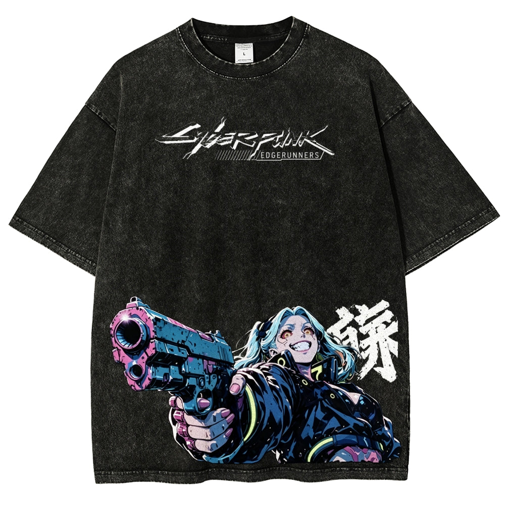 Cyberpunk Unisex Fit Washed T-Shirt 2606005977