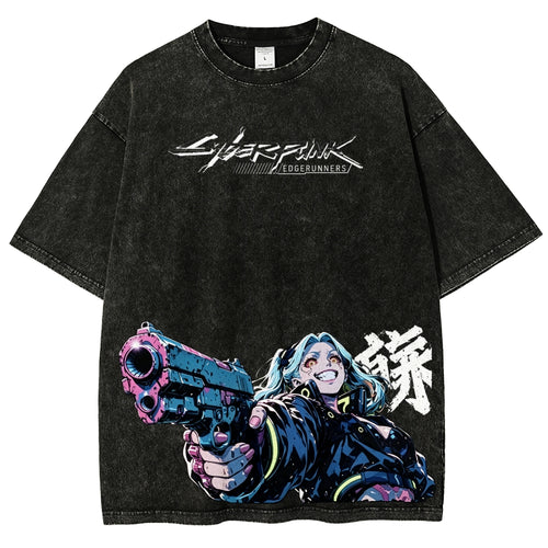 Cyberpunk Unisex Fit Washed T-Shirt 2606005977
