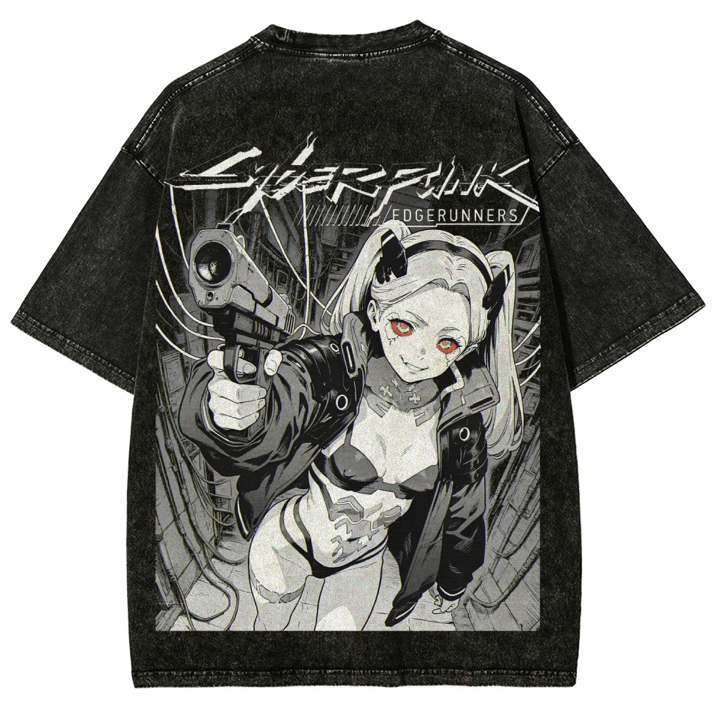 Cyberpunk Unisex Fit Washed T-Shirt 2606005977