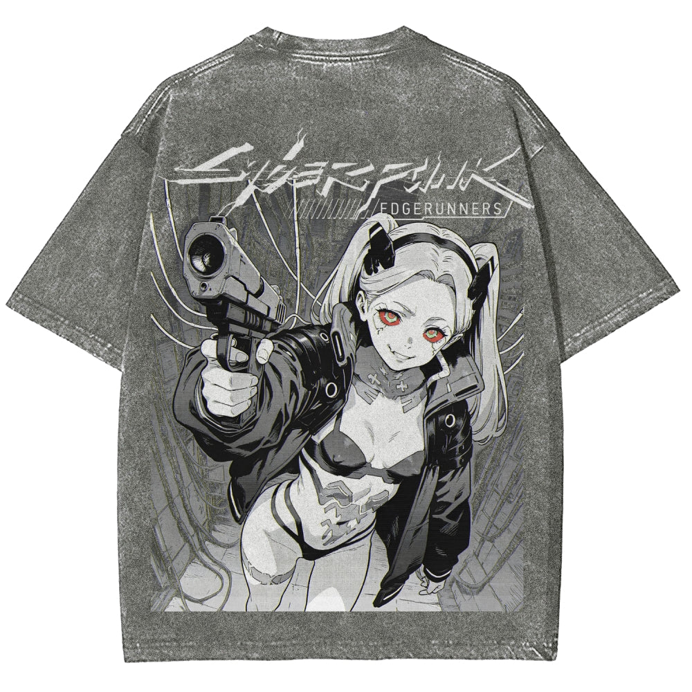 Cyberpunk Unisex Fit Washed T-Shirt 2606005977