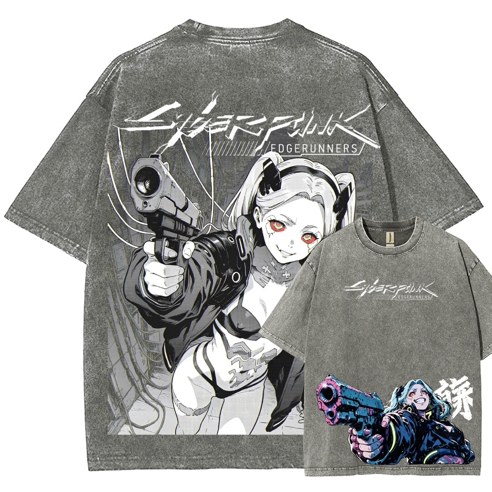 Cyberpunk Unisex Fit Washed T-Shirt 2606005977