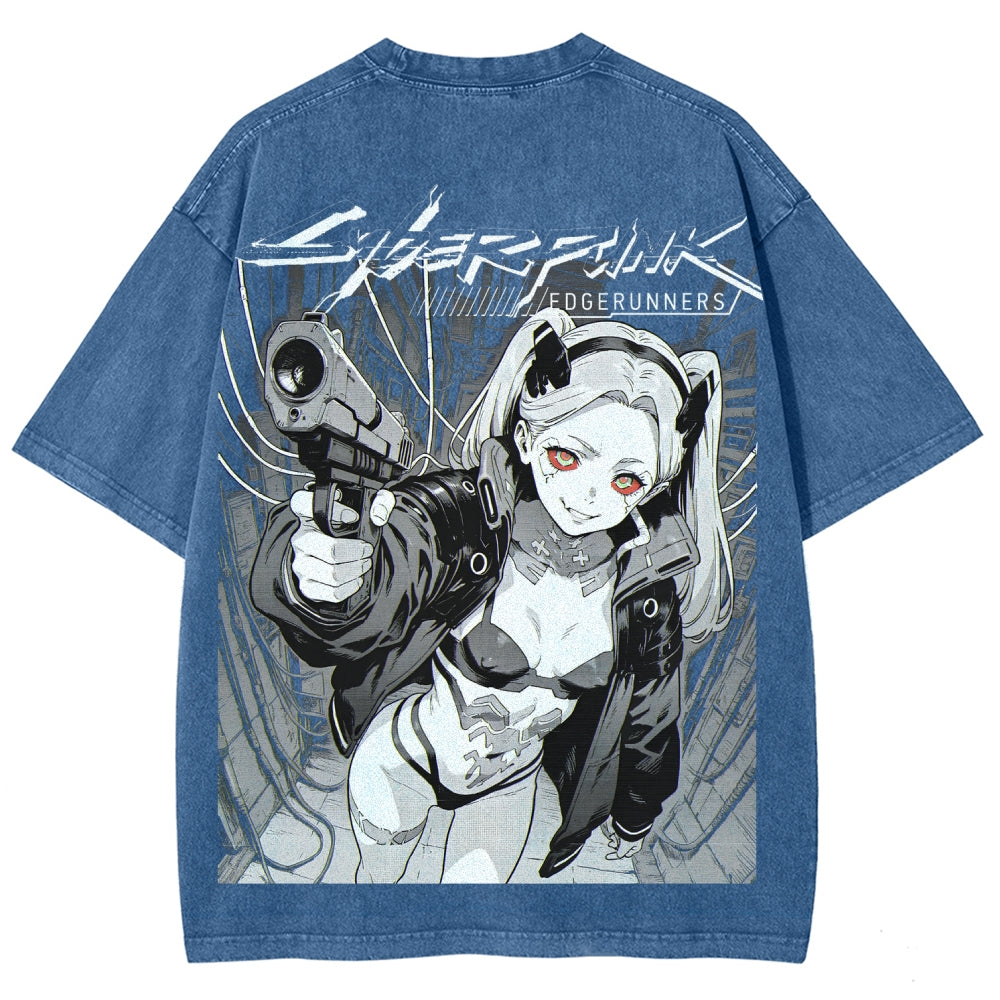 Cyberpunk Unisex Fit Washed T-Shirt 2606005977