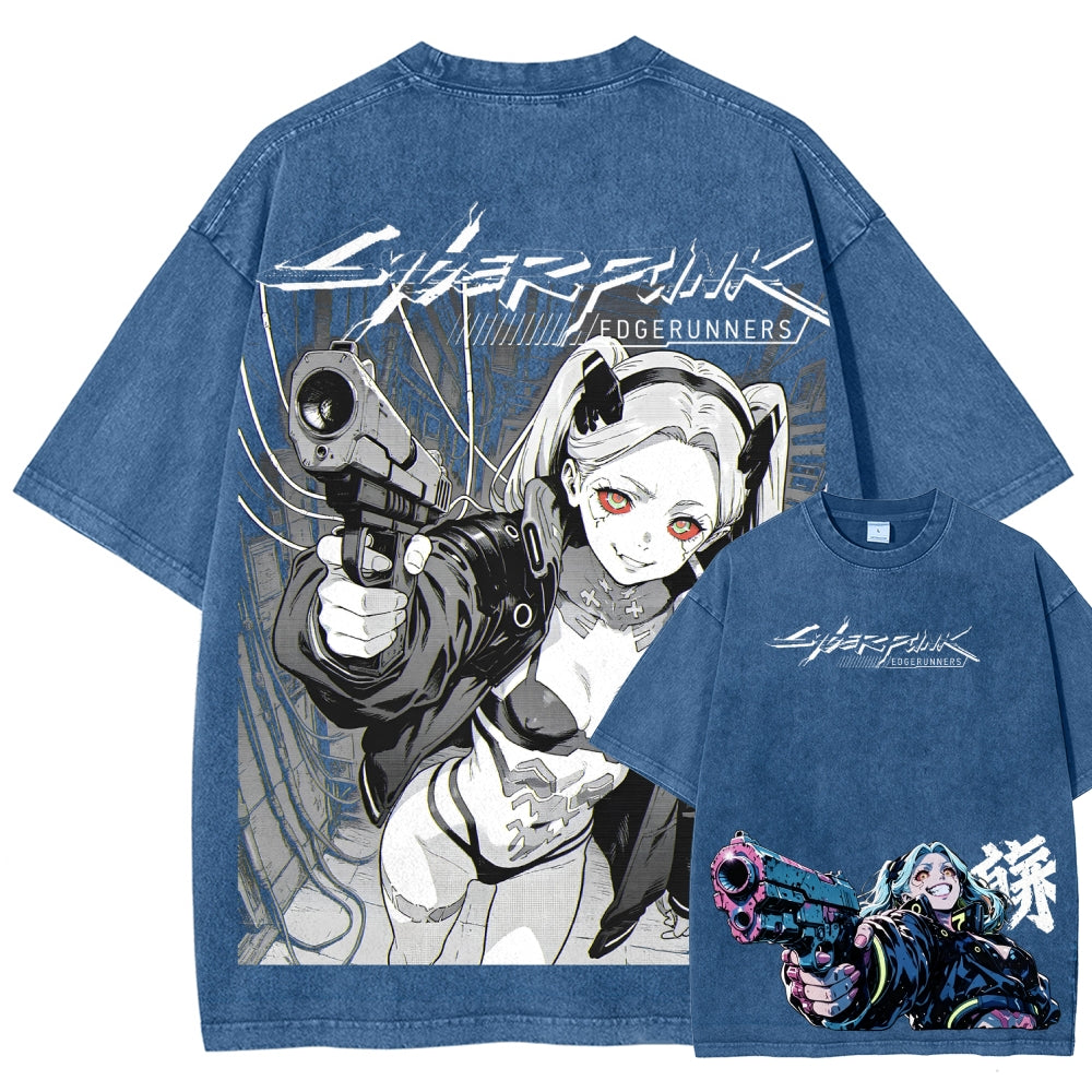 Cyberpunk Unisex Fit Washed T-Shirt 2606005977