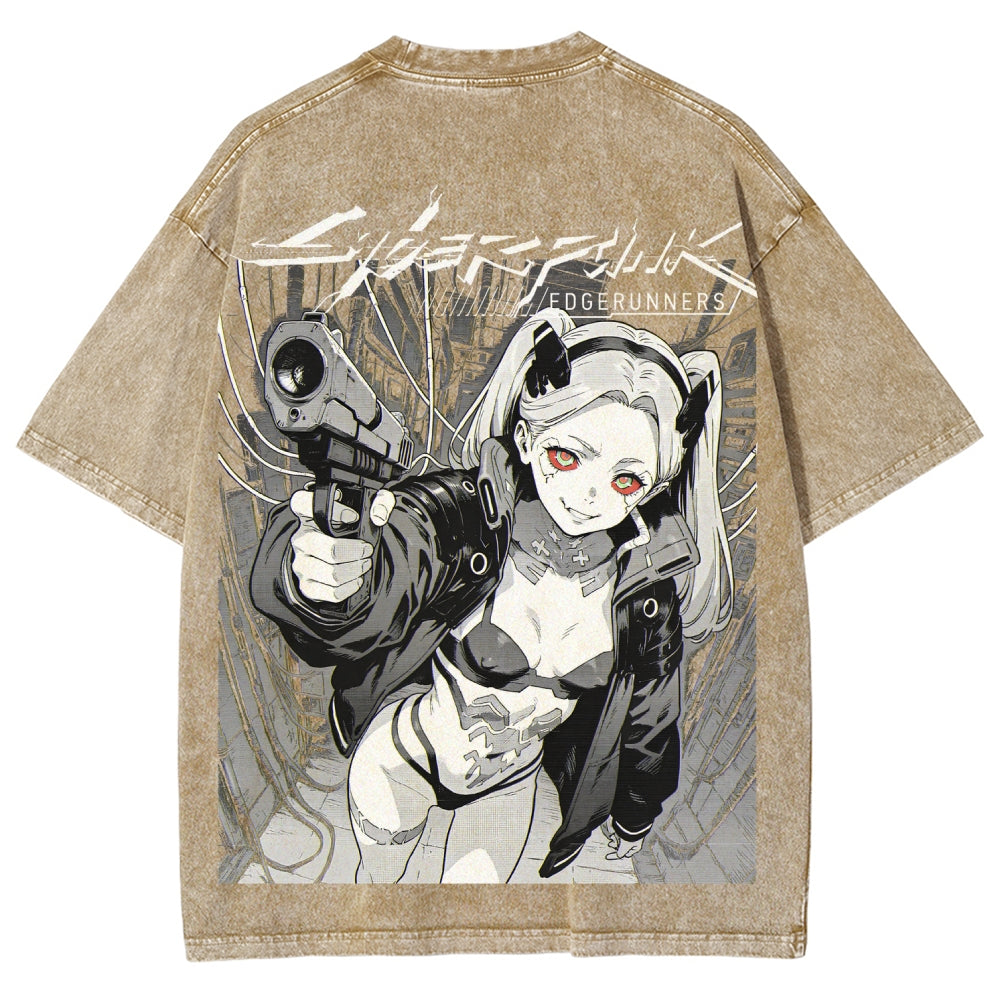 Cyberpunk Unisex Fit Washed T-Shirt 2606005977