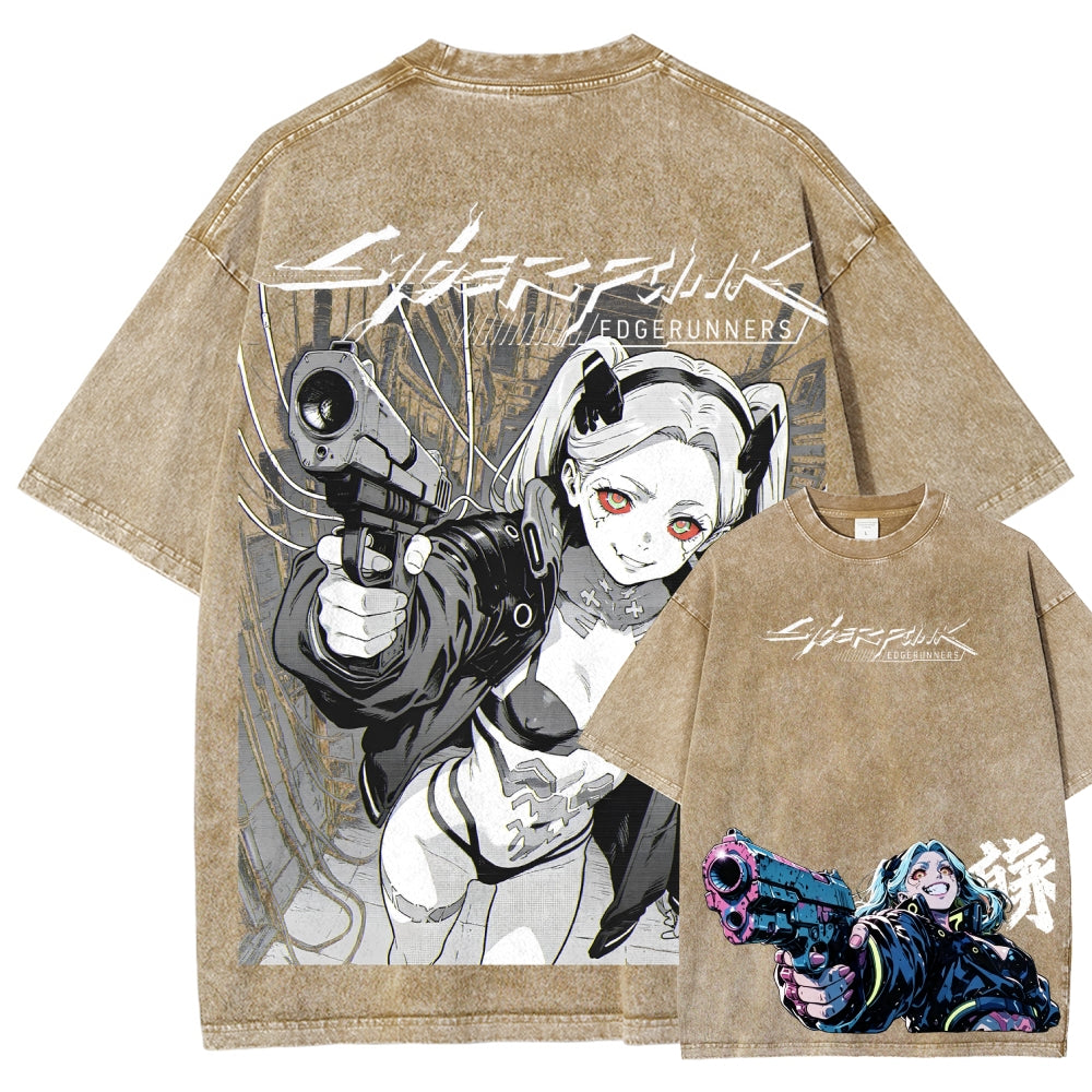Cyberpunk Unisex Fit Washed T-Shirt 2606005977