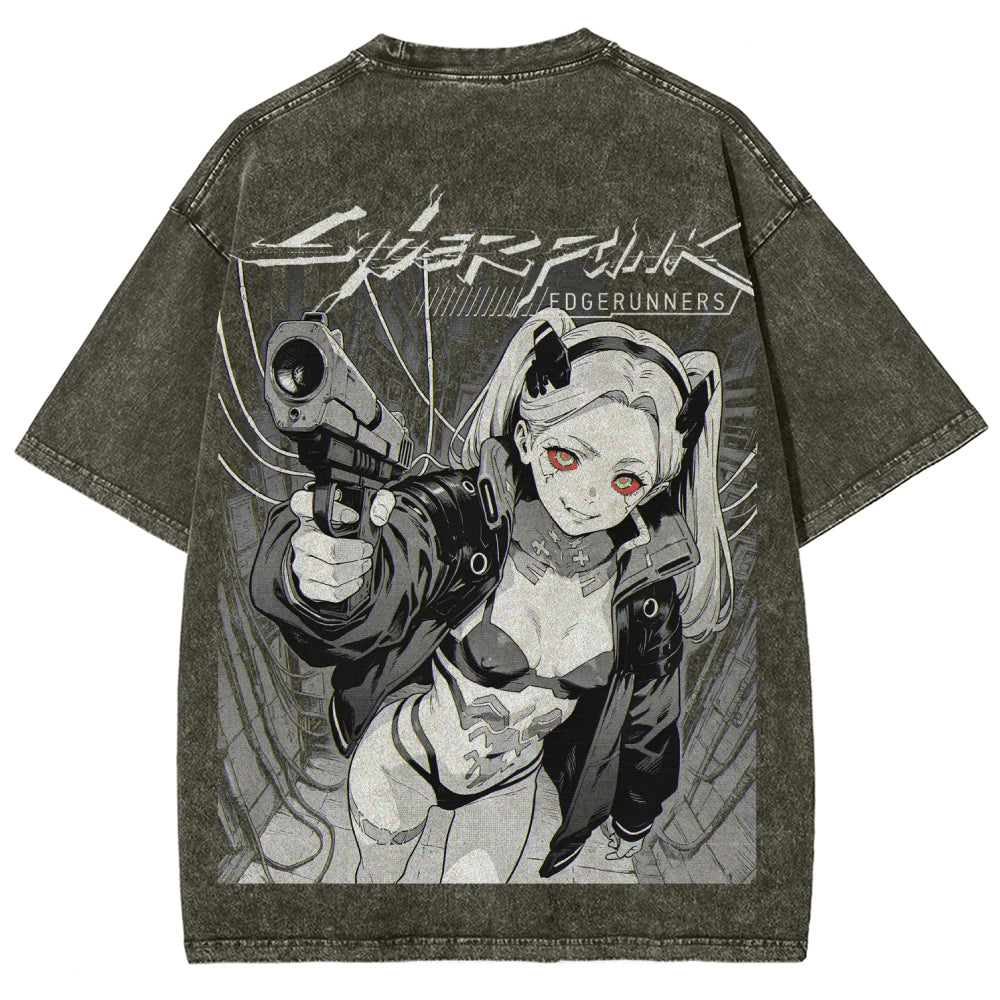 Cyberpunk Unisex Fit Washed T-Shirt 2606005977