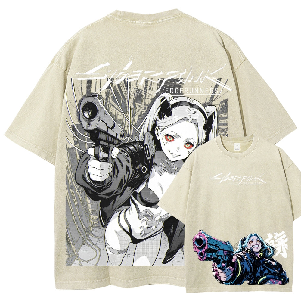 Cyberpunk Unisex Fit Washed T-Shirt 2606005977