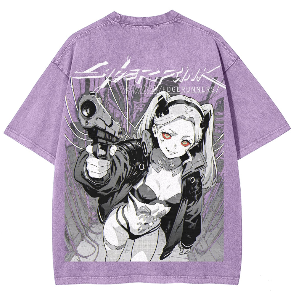 Cyberpunk Unisex Fit Washed T-Shirt 2606005977