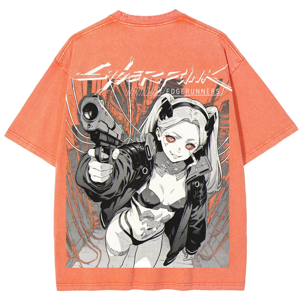 Cyberpunk Unisex Fit Washed T-Shirt 2606005977