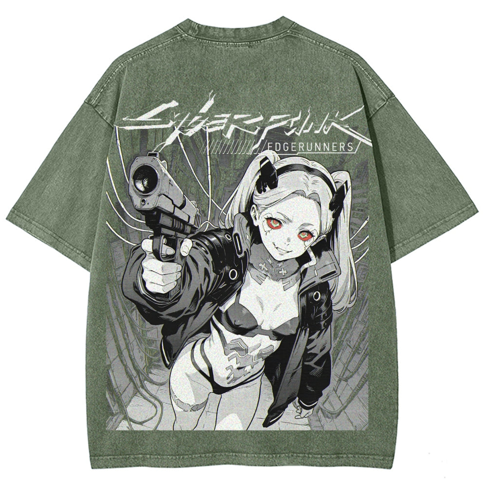 Cyberpunk Unisex Fit Washed T-Shirt 2606005977