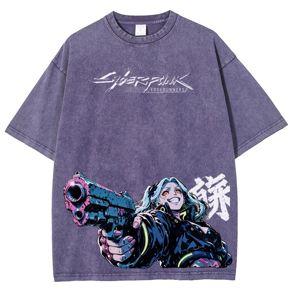 Cyberpunk Unisex Fit Washed T-Shirt 2606005977