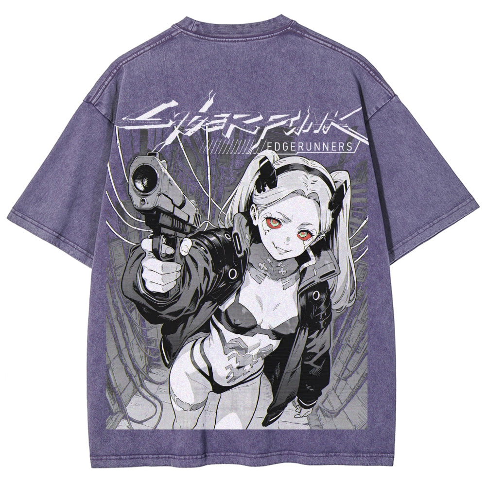 Cyberpunk Unisex Fit Washed T-Shirt 2606005977