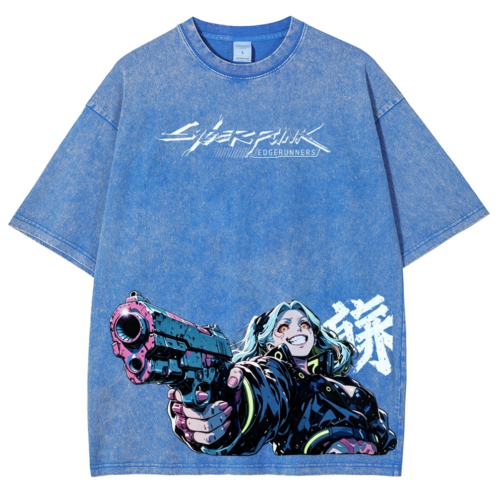 Cyberpunk Unisex Fit Washed T-Shirt 2606005977
