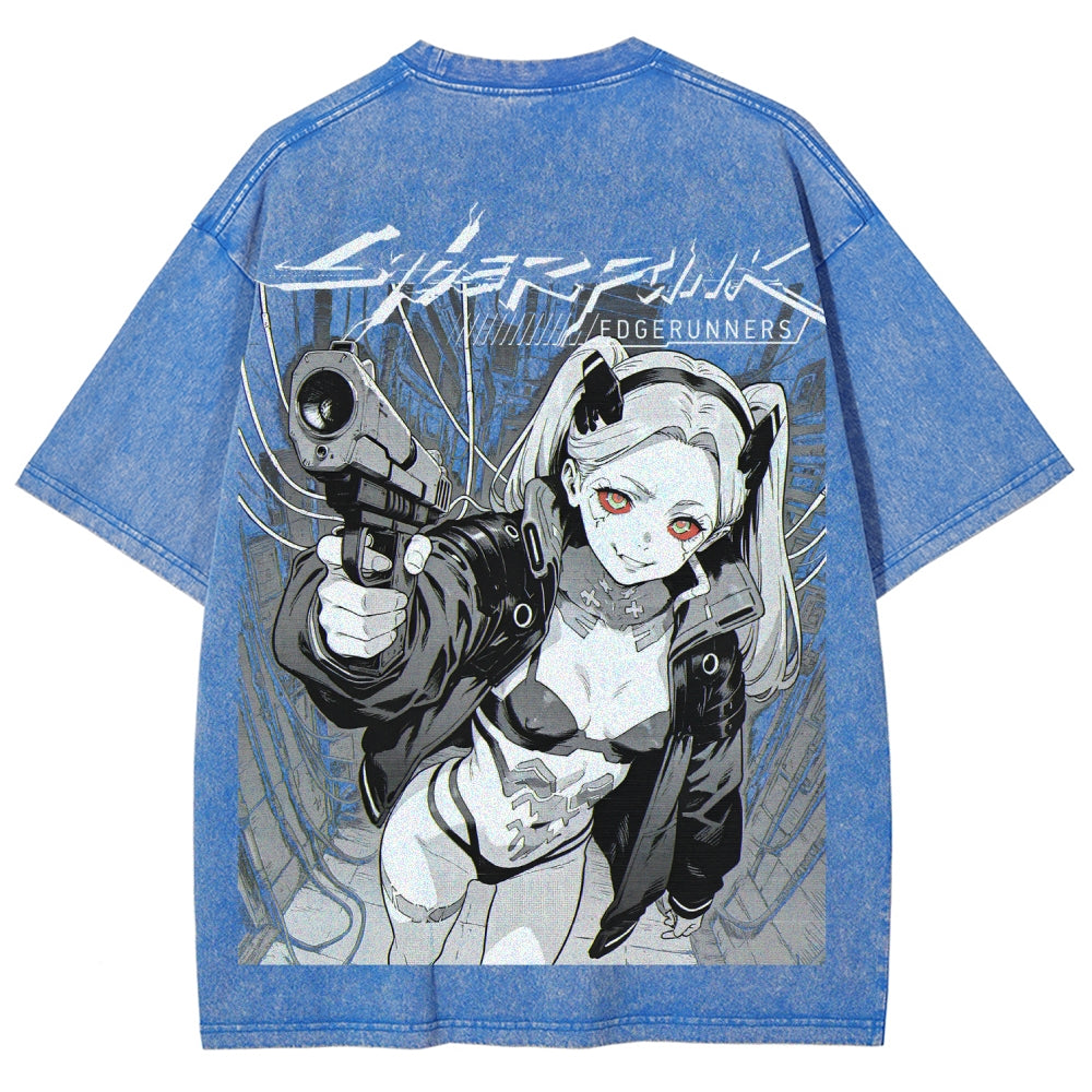 Cyberpunk Unisex Fit Washed T-Shirt 2606005977