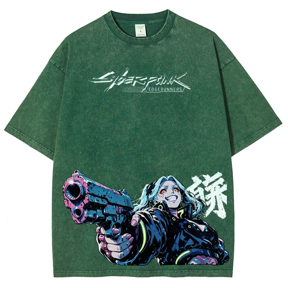 Cyberpunk Unisex Fit Washed T-Shirt 2606005977