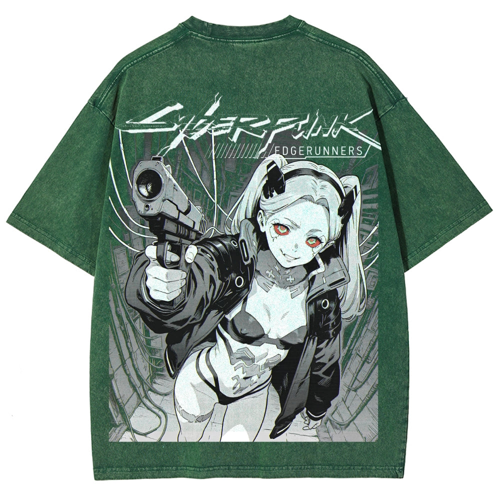 Cyberpunk Unisex Fit Washed T-Shirt 2606005977