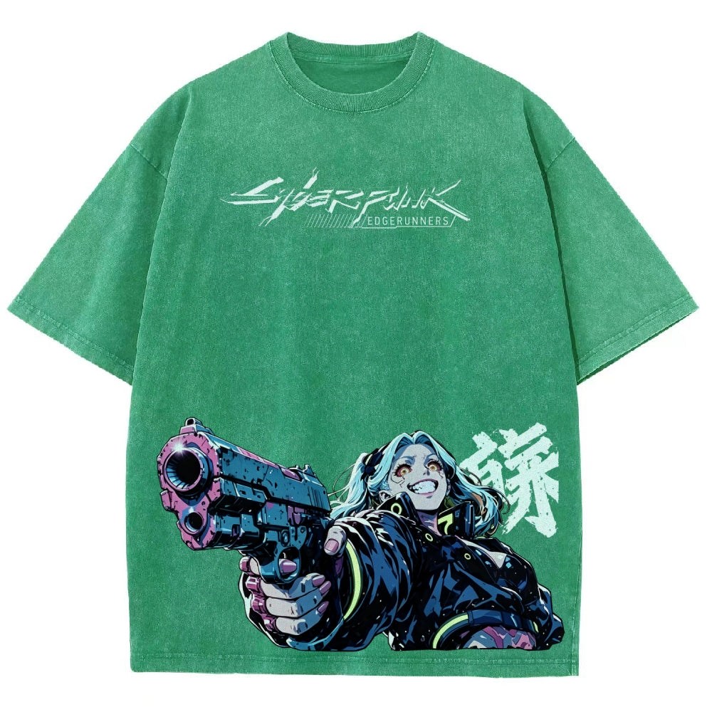 Cyberpunk Unisex Fit Washed T-Shirt 2606005977